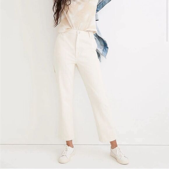 Madewell Baggy Straight Cargo Pant in Vintage Canvas Jeans Size 28 - Picture 2 of 12